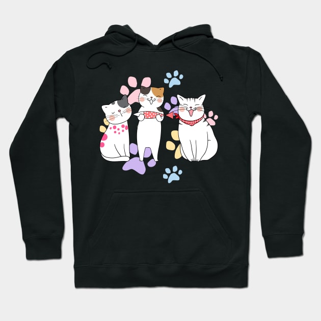 puppy cat Hoodie by HJDesign